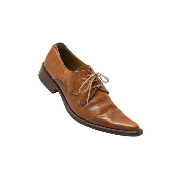 Buffalo (West Germany) 70s Chisel Toe Elongated Last Pointed Overlay Derby